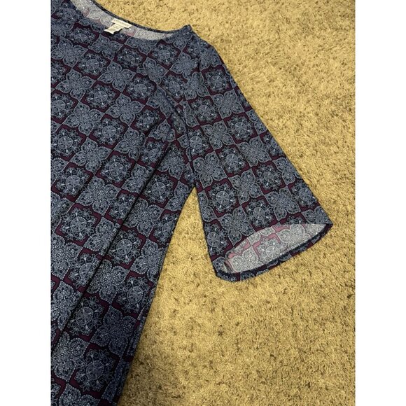 CATHERINES Geometric Tribal Print Dress Fall Preppy Career Casual Earthy Fall 4X - Picture 4 of 7